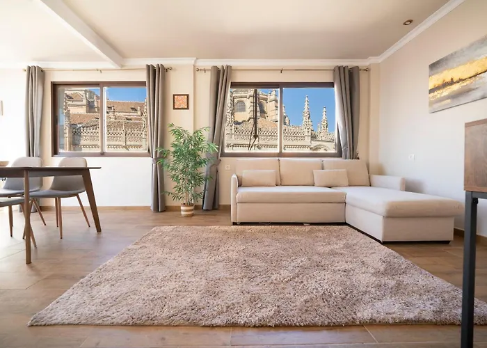 公寓 Atico Con Terraza Y Vistas Unicas A La Catedral Pleno Centro De